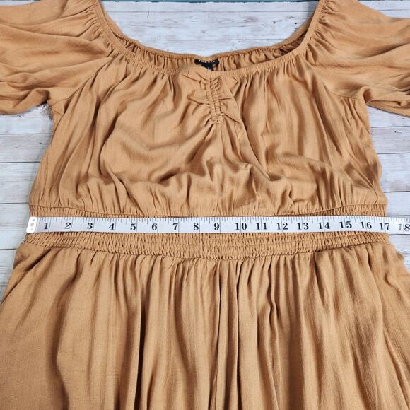 Torrid Rayon Slub Smocked Waist Romper 2X NWT - Picture 8 of 10